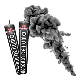 BENGALA DE HUMO NEGRA x 2u